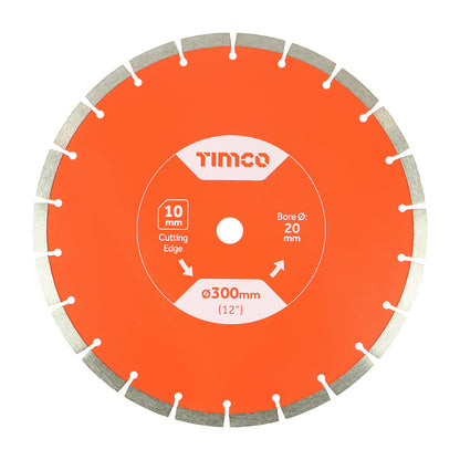 TIMCO General Purpose Diamond Blade Segmented  - 300 x 20.0 - Image