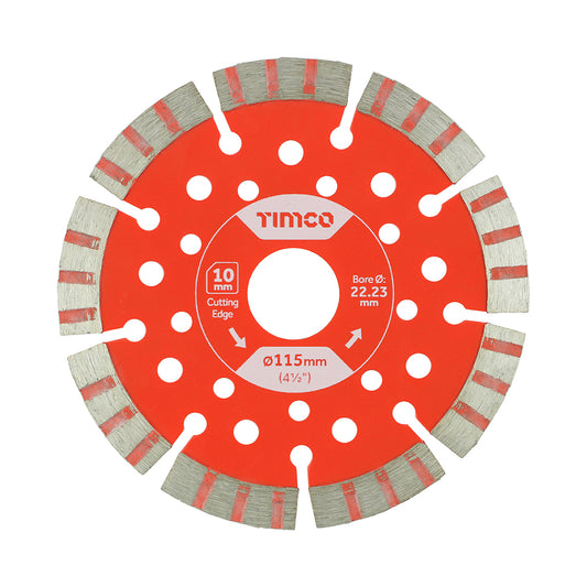 TIMCO Trade Diamond Blade Segmented - 115 x 22.2 - Image