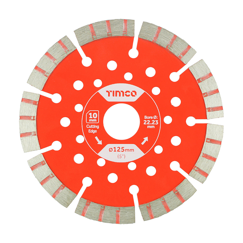 TIMCO Trade Diamond Blade Segmented - 125 x 22.2 - Image