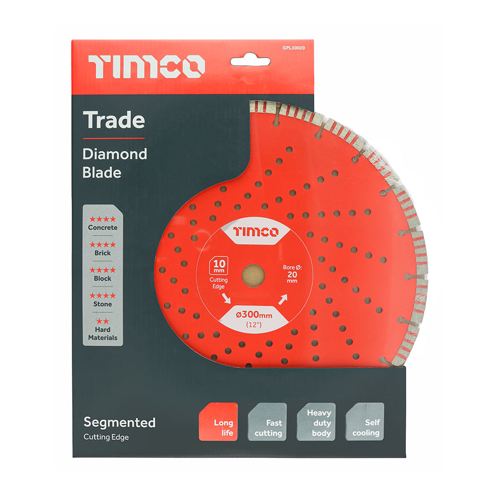 TIMCO Trade Diamond Blade Segmented - 300 x 20.0 - Image