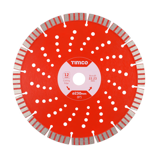 TIMCO Diamond Blade Laser 12mm Seg - 230 x 22.2 - Image