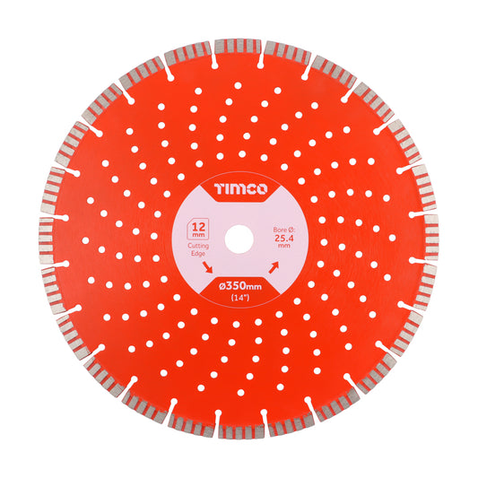 TIMCO Premium Diamond Blade Segmented  - 350 x 25.4 - Image