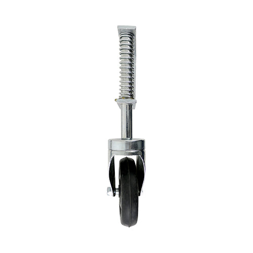 TIMCO Spring Loaded Field Gate Wheel Light Duty Silver - 270mm - Image