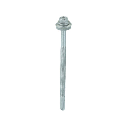 TIMCO Self-Drilling Heavy Section Screws Exterior Silver with EPDM Washer - 5.5 x 100 - Image