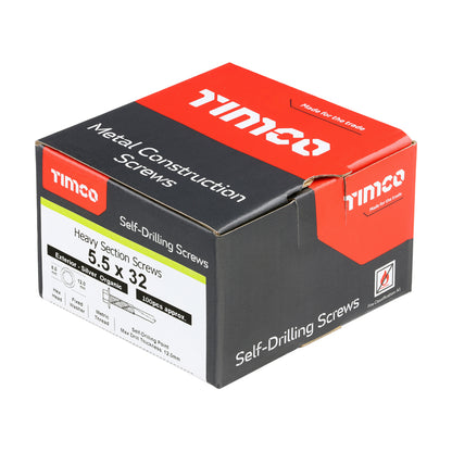 TIMCO Self-Drilling Heavy Section Screws Exterior Silver - 5.5 x 32 - Image