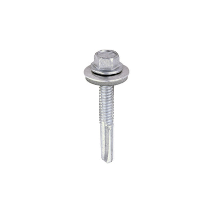 TIMCO Self-Drilling Heavy Section Screws Exterior Silver with EPDM Washer - 5.5 x 38 - Image