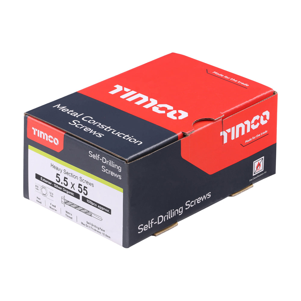TIMCO Self-Drilling Heavy Section Screws Exterior Silver - 5.5 x 55 - Image