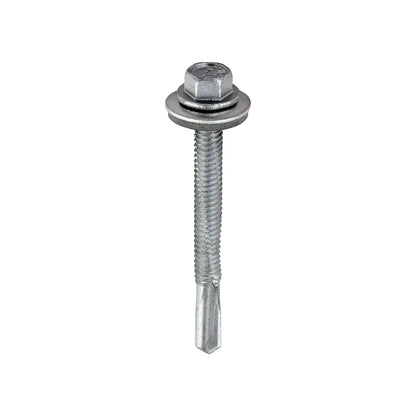TIMCO Self-Drilling Heavy Section Screws Exterior Silver with EPDM Washer - 5.5 x 55 - Image