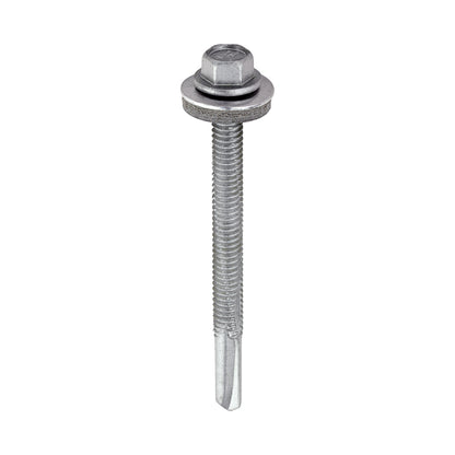 TIMCO Self-Drilling Heavy Section Screws Exterior Silver with EPDM Washer - 5.5 x 65 - Image