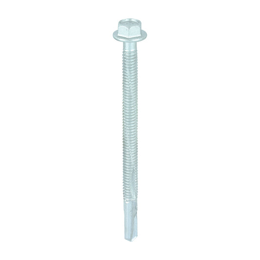 TIMCO Self-Drilling Heavy Section Screws Exterior Silver with EPDM Washer - 5.5 x 80 - Image