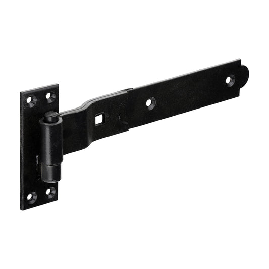 TIMCO Cranked Band & Hook On Plates Hinges Black - 250mm - Image