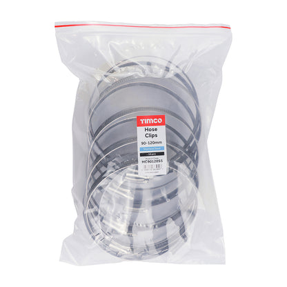 TIMCO Hose Clips A2 Stainless Steel - 90-120mm - Image
