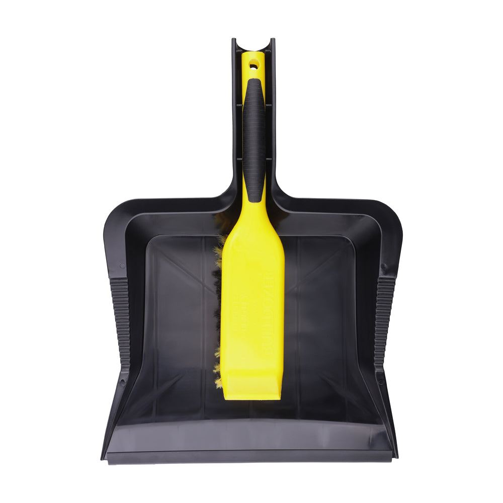 TIMCO Bulldozer Heavy Duty Dustpan & Brush Set - 6.5"|12" - Image