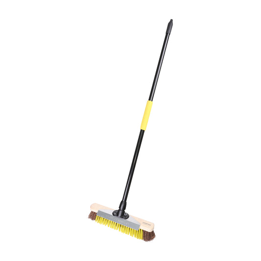 TIMCO Bulldozer Heavy Duty Wooden Utility Broom & Handle - 16" - Image