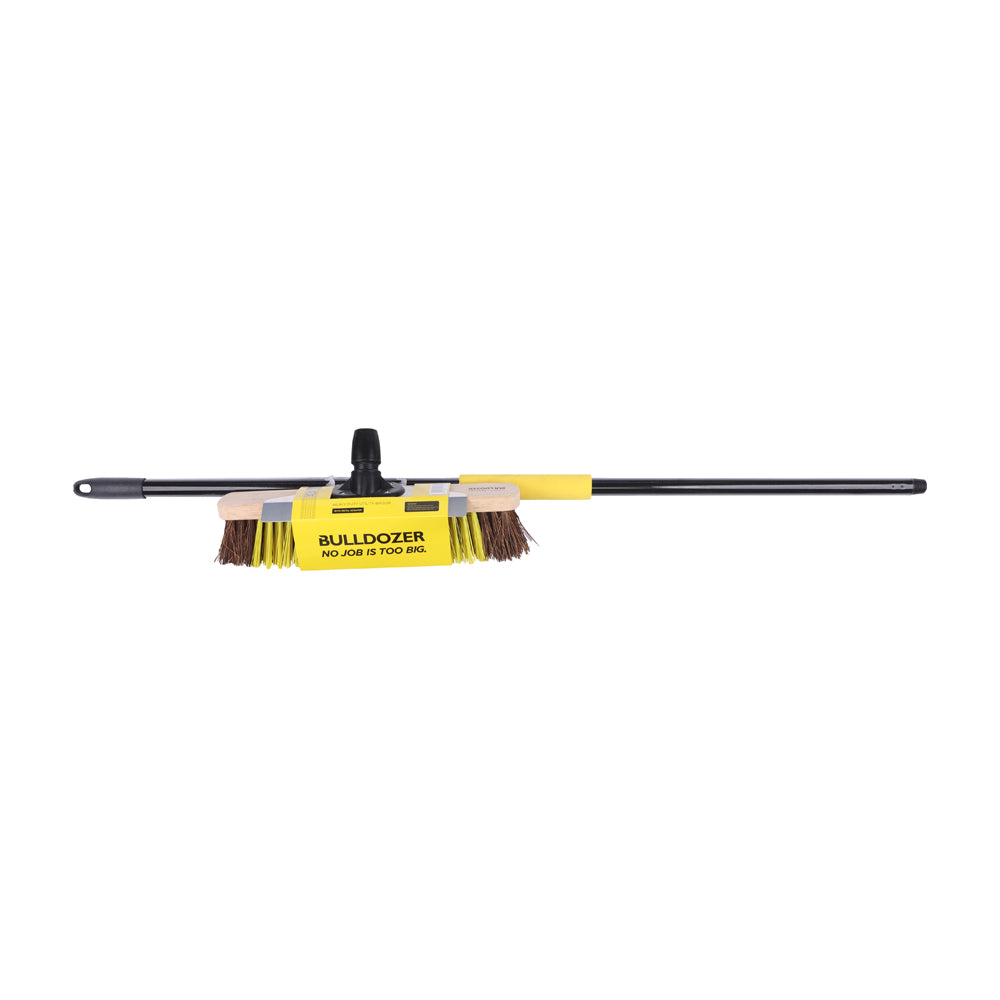 TIMCO Bulldozer Heavy Duty Wooden Utility Broom & Handle - 16" - Image
