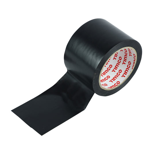 TIMCO High Strength PVC Builder's Tape Black - 33m x 75mm - Image