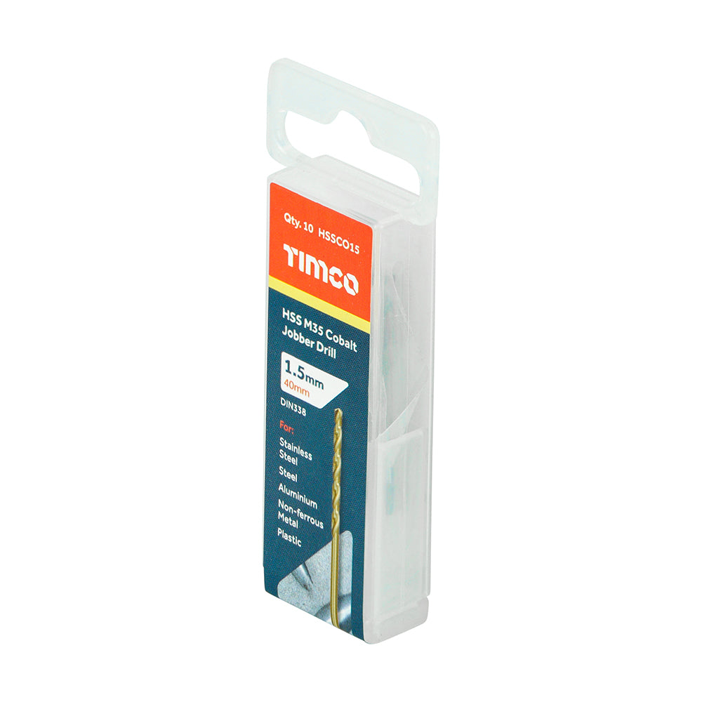 TIMCO Ground Jobber Drills - Cobalt M35 - 1.5mm - Image