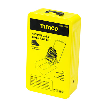 TIMCO Ground Jobber Drills Set Cobalt M35 - 25pcs - Image