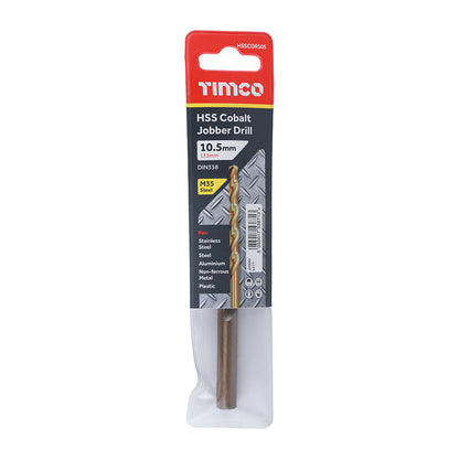 TIMCO Ground Jobber Drills - Cobalt M35 - 10.5mm - Image