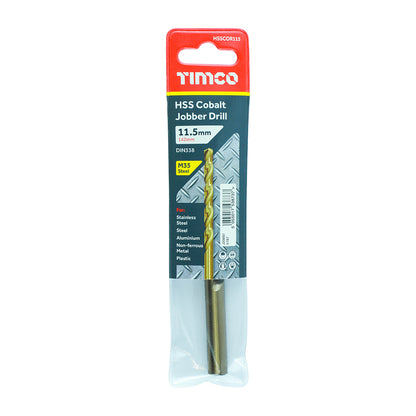 TIMCO Ground Jobber Drills - Cobalt M35 - 11.5mm - Image