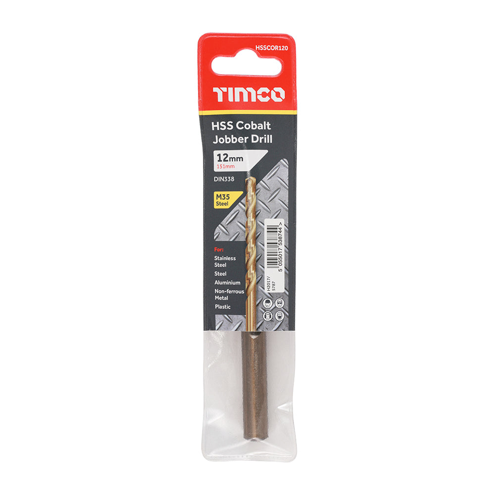 TIMCO Ground Jobber Drills - Cobalt M35 - 12.0mm - Image