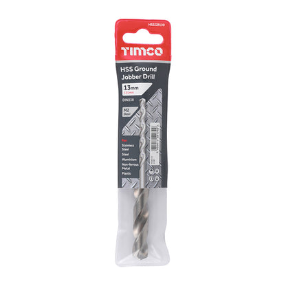 TIMCO Ground Jobber Drills HSS M2 - 13.0mm - Image