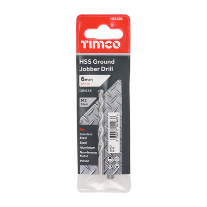 TIMCO Ground Jobber Drills HSS M2 - 6.0mm - Image