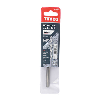 TIMCO Ground Jobber Drills HSS M2 - 8.5mm - Image