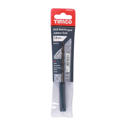 TIMCO Roll Forged Jobber Drills HSS - 12.0mm - Image