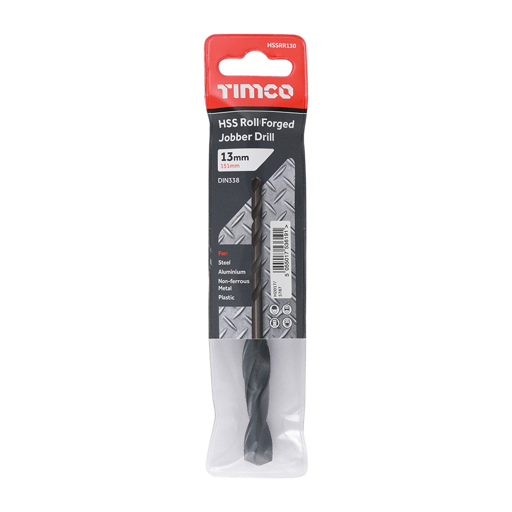 TIMCO Roll Forged Jobber Drills HSS - 13.0mm - Image