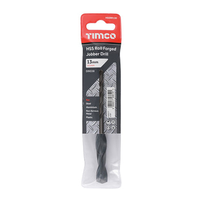 TIMCO Roll Forged Jobber Drills HSS - 13.0mm - Image