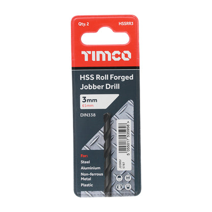 TIMCO Roll Forged Jobber Drills HSS - 3.0mm - Image