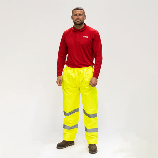 TIMCO Hi-Visibility Elasticated Waist Trousers - XX Large - Image