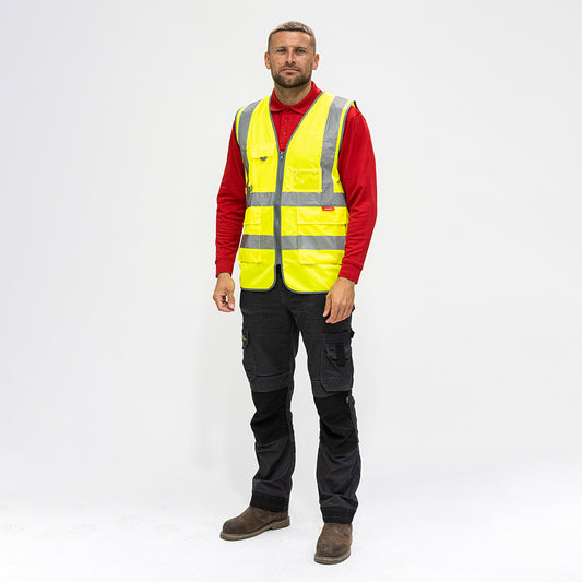 TIMCO Hi-Visibility Executive Vest Yellow - Small - Image