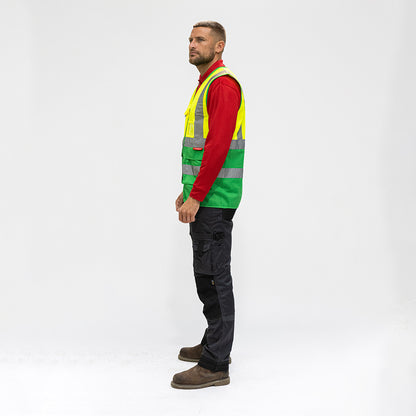 TIMCO Hi-Visibility Executive Vest Yellow & Green - XXXX Large