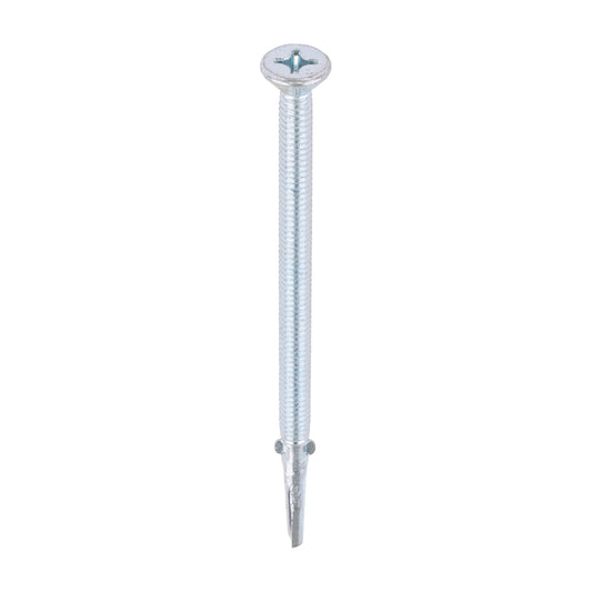 TIMCO Self-Drilling Wing-Tip Steel to Timber Heavy Section Silver Screws  - 5.5 x 100 - Image