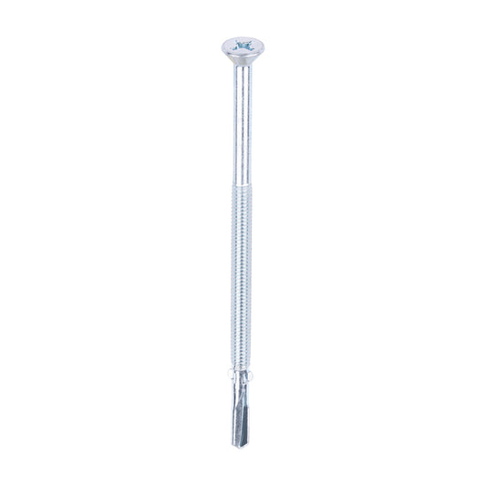 TIMCO Self-Drilling Wing-Tip Steel to Timber Heavy Section Silver Screws  - 5.5 x 120 - Image