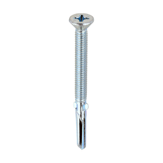 TIMCO Self-Drilling Wing-Tip Steel to Timber Heavy Section Silver Screws  - 5.5 x 65 - Image