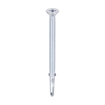 TIMCO Self-Drilling Wing-Tip Steel to Timber Heavy Section Silver Screws  - 5.5 x 85 - Image