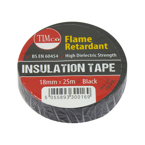 TIMCO PVC Insulation Tape Black - 25m x 18mm - Image