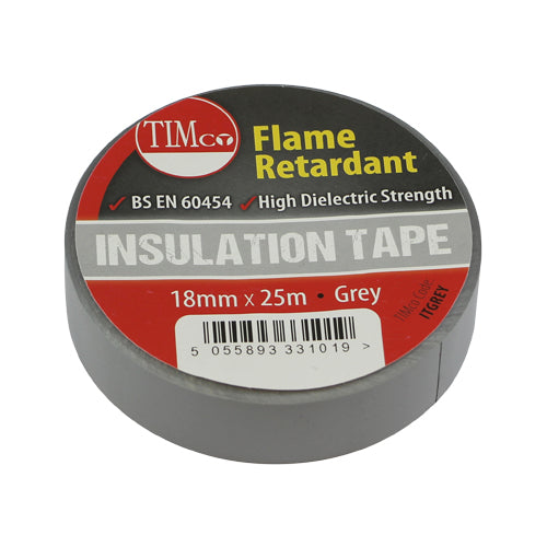 TIMCO PVC Insulation Tape Grey - 25m x 18mm - Image