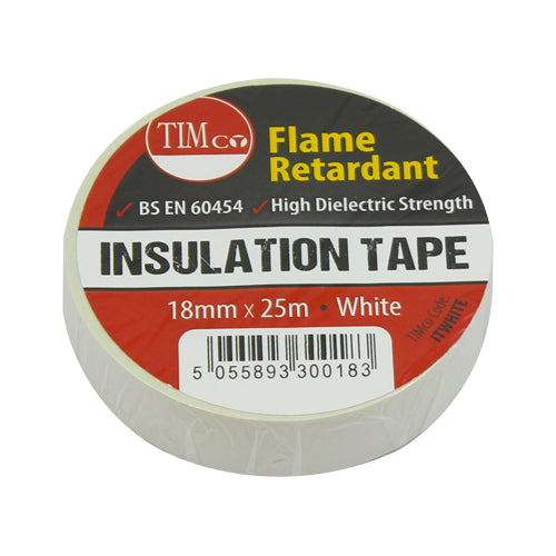 TIMCO PVC Insulation Tape White - 25m x 18mm - Image