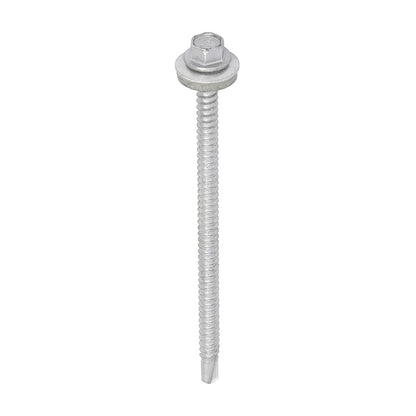 TIMCO Self-Drilling Light Section Screws Exterior Silver with EPDM Washer - 5.5 x 100 - Image