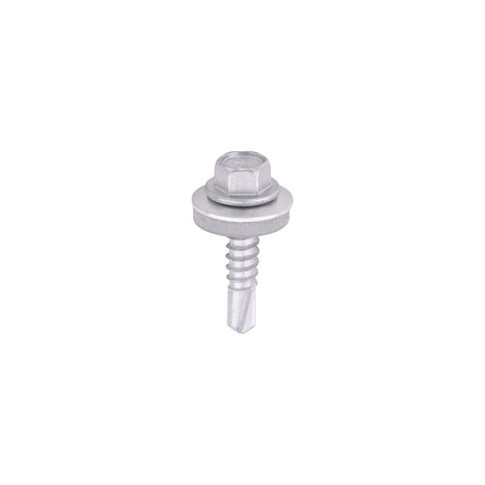 TIMCO Self-Drilling Light Section Screws Exterior Silver with EPDM Washer - 5.5 x 25 - Image