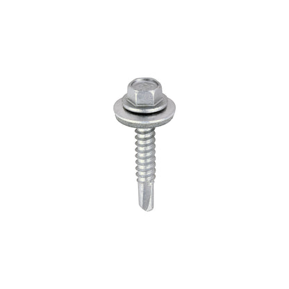 TIMCO Self-Drilling Light Section Screws Exterior Silver with EPDM Washer - 5.5 x 32 - Image