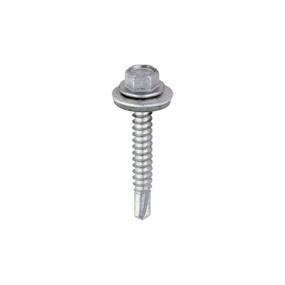 TIMCO Self-Drilling Light Section Screws Exterior Silver with EPDM Washer - 5.5 x 38 - Image
