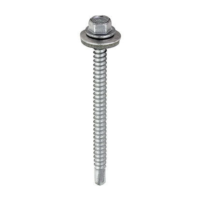 TIMCO Self-Drilling Light Section Screws Exterior Silver with EPDM Washer - 5.5 x 70 - Image