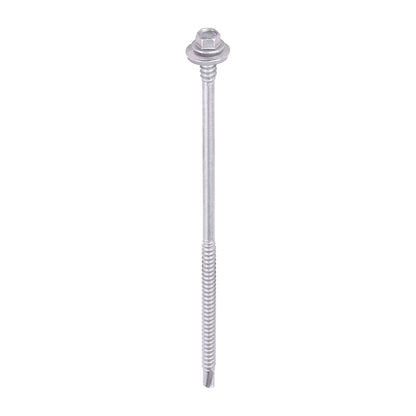 TIMCO Self-Drilling Light Section Composite Panel Exterior Silver Screws with EPDM Washer - 5.5/6.3 x 150 - Image
