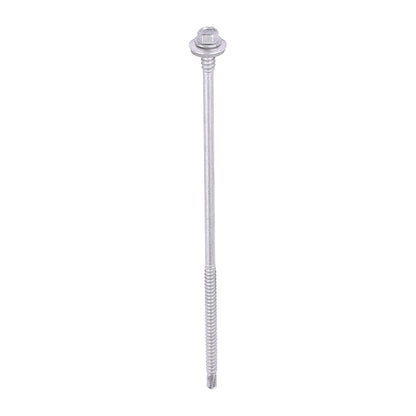 TIMCO Self-Drilling Light Section Composite Panel Exterior Silver Screws with EPDM Washer - 5.5/6.3 x 180 - Image