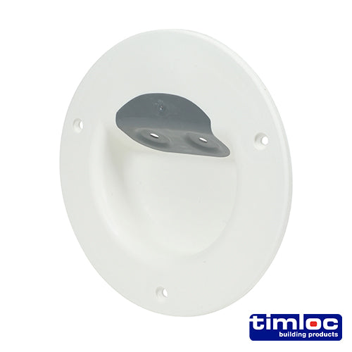 Timloc Rad-Seal Radiator Pipe Guide and Seal White - 140mm - Image